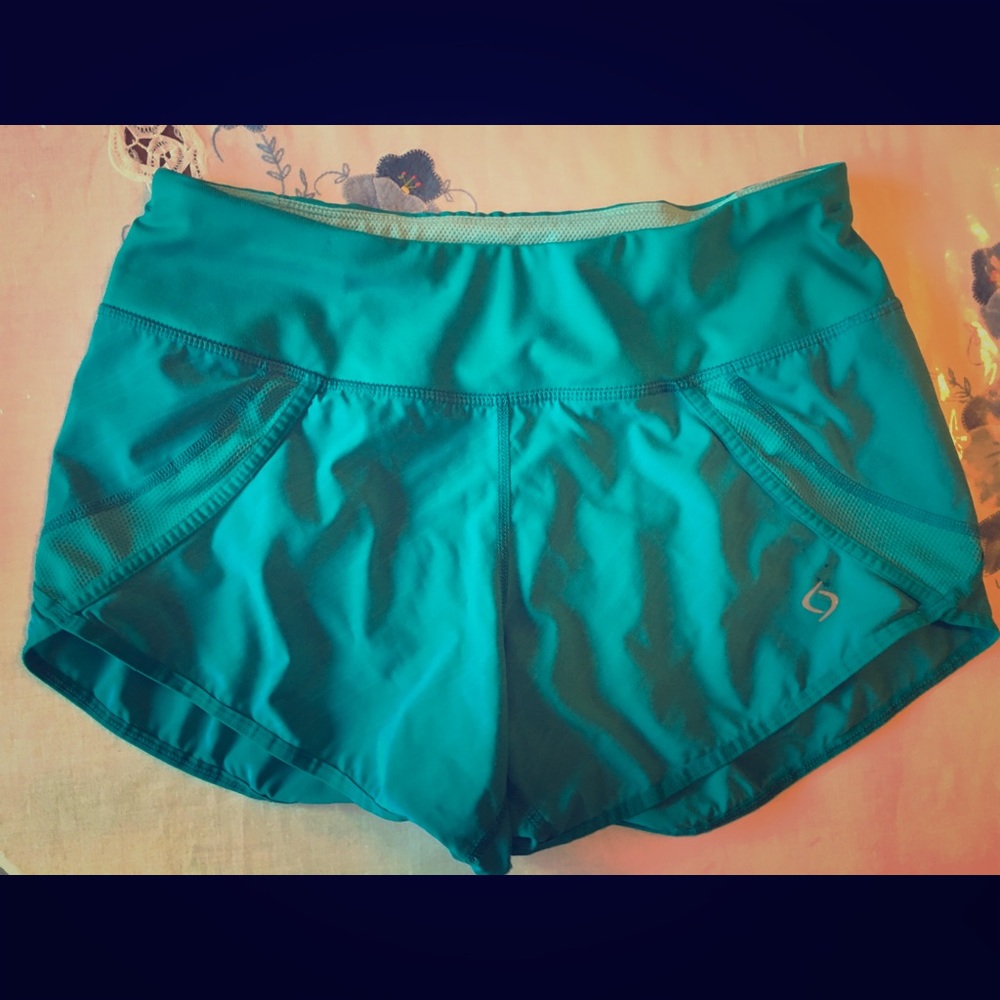 Green Moving Comfort Women’s Running Shorts